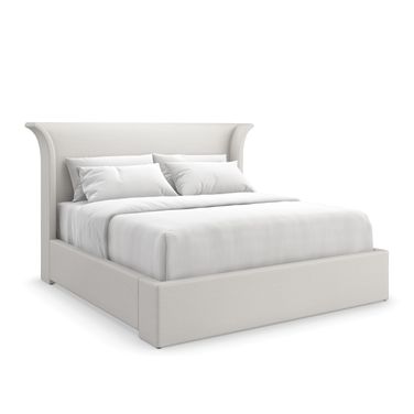 Beauty Sleep Queen Upholstered Bed In White