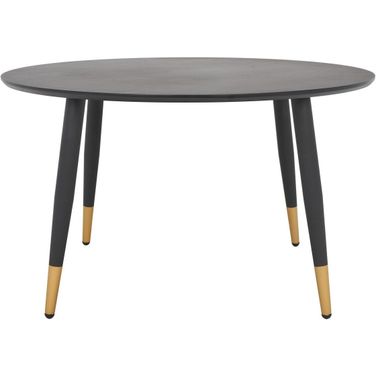 Beck Round Coffee Table in Black and Gold