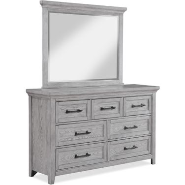 Beckett Dresser Mirror In Greige