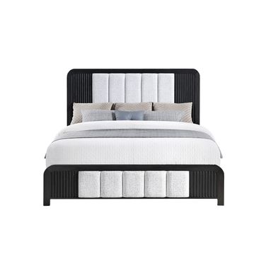 Beckett King Bed In White and Black