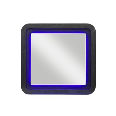 Beckett Mirror with LED In Black and White