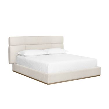 Beckham King Platform Bed In Chacha Cream