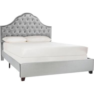 Beckham Full Bed in Light Grey