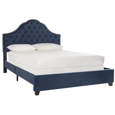 Beckham Queen Bed in Navy