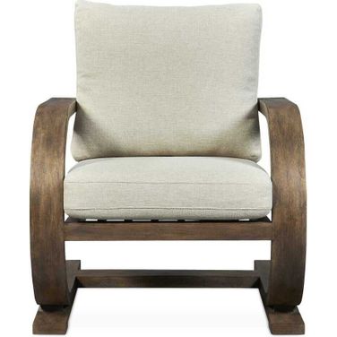 Bedrich Wooden Accent Chair In Brown