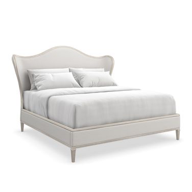 Bedtime Beauty King Upholstered Bed In White