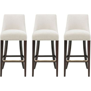 Beever Barstool Set of 3 In Cream