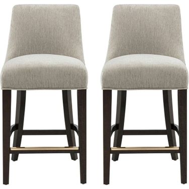 Beever Counter Stool Set of 2 In Taupe