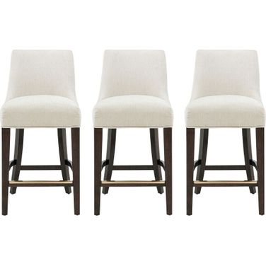 Beever Counter Stool Set of 3 In Cream