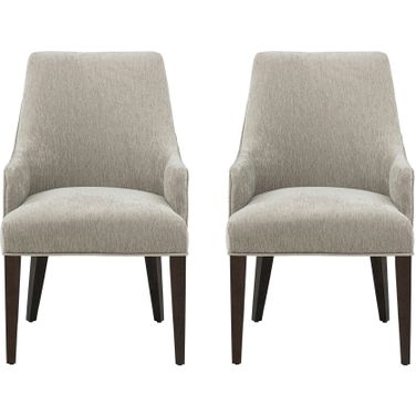 Beever Dining Armchair Set of 2 In Taupe