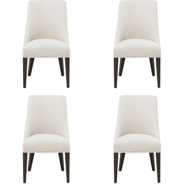 Beever Dining Chair Set of 4 In Cream