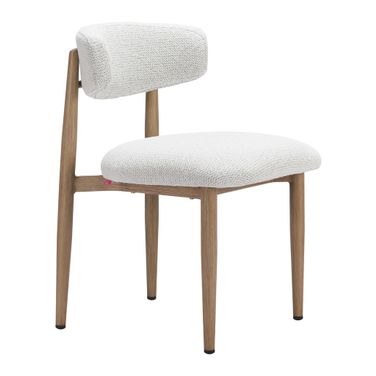 Bege Dining Chair In White