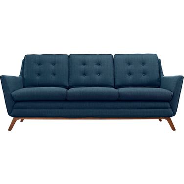 Beguile Azure Upholstered Fabric Sofa