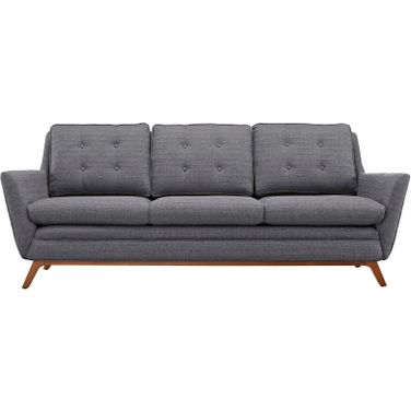 Beguile Gray Upholstered Fabric Sofa EEI-1800-DOR