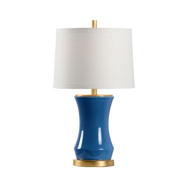 Bel Air Lamp In Blue and Gold