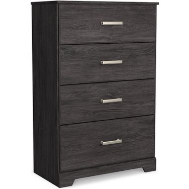 Belachime Black Four Drawer Chest