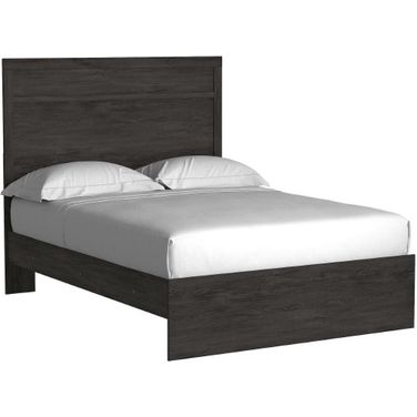 Belachime Black Full Panel Bed