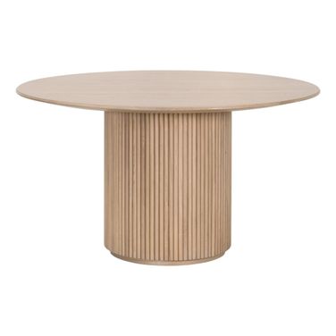 Bronze Bay Belfast 54 Inch Round Dining Table In Natural Oak