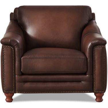 Belfast Leather Chair In Caramel