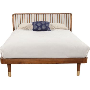 Belham California King Platform Bed In Dark Walnut
