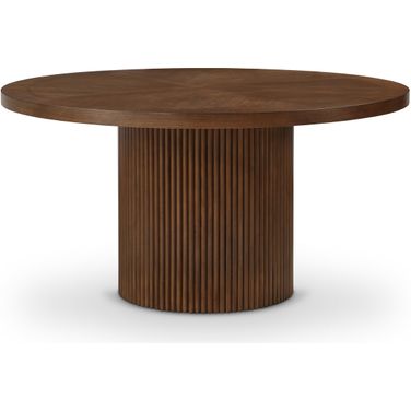 Belinda Oak Veneer Dining Table In Brown