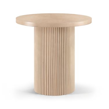 Belinda Oak Veneer and Solid Wood Counter Height Table In Natural