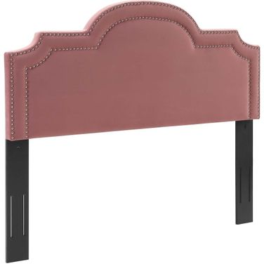 Belinda Performance Velvet King/California King Headboard In Dusty Rose