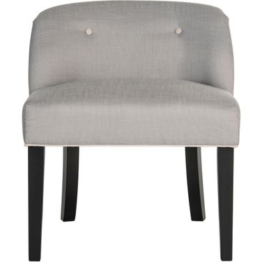 Bell Gray and Taupe Vanity Chair