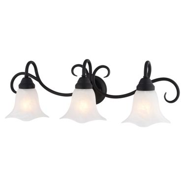 Bella 28.25 Inch 3 Light Vanity In Matte Black