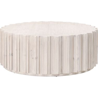 Bella Antique Roma Coffee Table In White Wash Pine