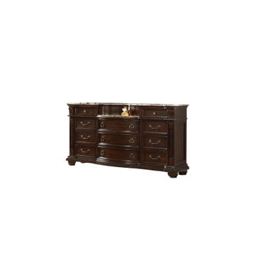 Bella Dresser In Dark Walnut