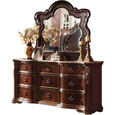 Bella Dresser In Dark Walnut