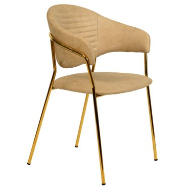 Bella Modern Dining Chair Set of 2 In Taupe