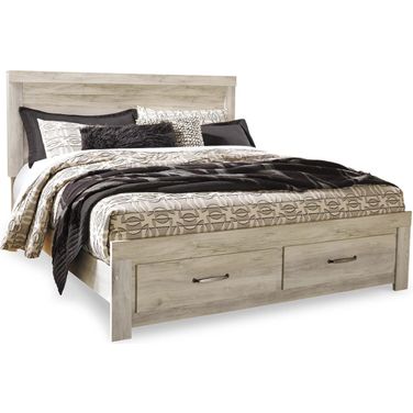 Bellaby White King Storage Panel Bed