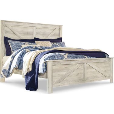 Bellaby Whitewash King Panel Bed