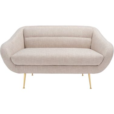 Belladonna Mid-Century Loveseat In Oatmeal