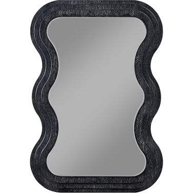 Bellagio Oak Veneer Mirror In Black