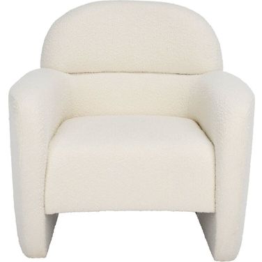 Bellamaria Boucle Accent Chair In Ivory