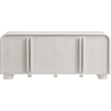 Bellamy Curved 4-Door Sideboard Cabinet In Ash