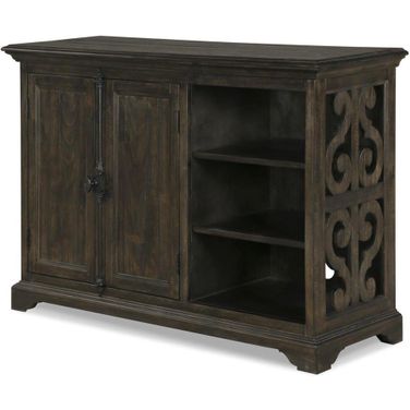 Bellamy Deep Weathered Pine Printer Stand