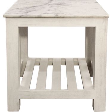 Bellamy Marble End Table In Sur Tone