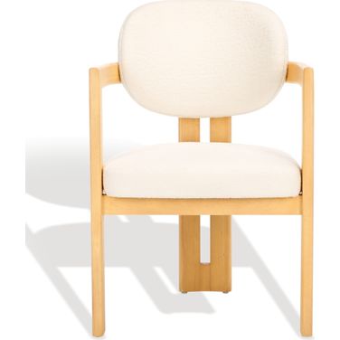 Bellarose Arm Chair In Ivory and Natural