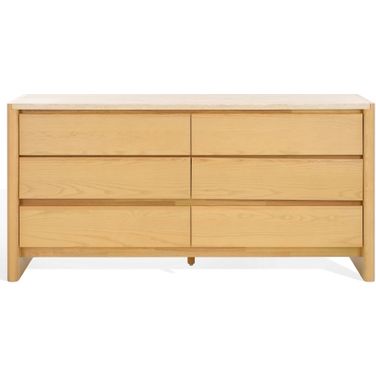 Bellarose Dresser In Natural and Travertine