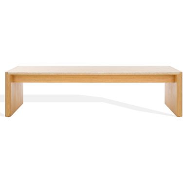Bellarose Travert Coffee Table In Natural and Travertine