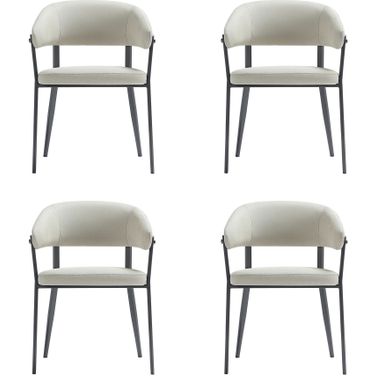 Belle Dining Chair Set of 4 In Oatmeal