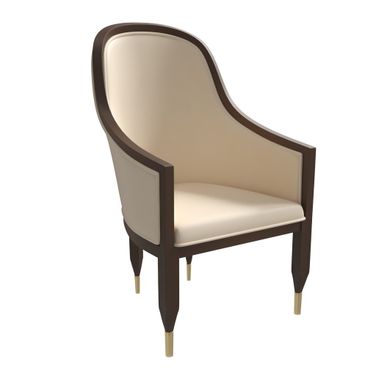 Belle Series Modern Dining Chair In Cream