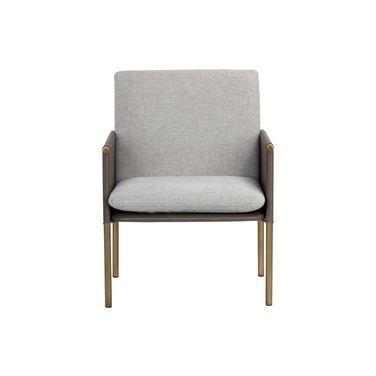 Bellevue Lounge Chair In Belfast Heather Grey and Bravo Ash