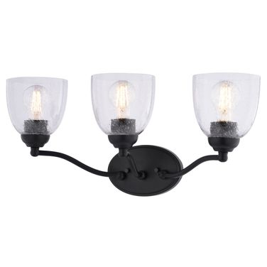 Bellwood 21.5 Inch 3 Light Vanity In Matte Black