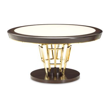 Belmont Place 60 Inch Round Dining Table In Espresso