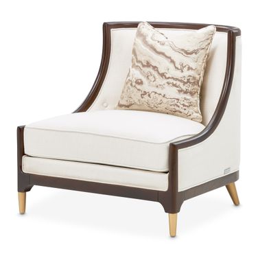 Belmont Place Accent Chair In Cream and Espresso